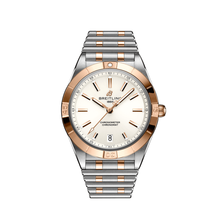  Shop Authentic Breitling Chronomat Automatic 36 White Dial Two Tone Steel Strap Watch for Women - U10380101A1U1 - Luxxuri