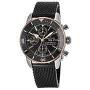  Shop Authentic Breitling Superocean Heritage Chronograph 44 Black Dial Black Mesh Bracelet Watch for Men - U13313121B1S1 - Luxxuri