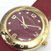  Shop Authentic Marc Jacobs Amy Red Dial Burgundy Leather Strap Watch for Women - MBM1152 - Luxxuri