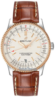  Shop Authentic Breitling Navitimer Automatic 38mm Leather Strap Mens Watch - A17325211G1P1 - Luxxuri