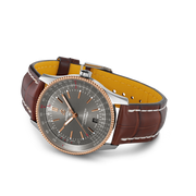  Shop Authentic Breitling Navitimer Automatic 41 Grey Dial Brown Leather Strap Watch for Men - U17326121M1P1 - Luxxuri