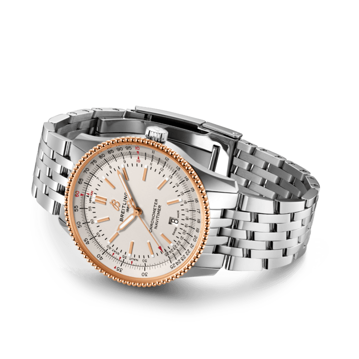  Shop Authentic Breitling Navitimer Automatic 41mm White Dial Silver Stainless Steel Mens Watch - U17326211G1A1 - Luxxuri