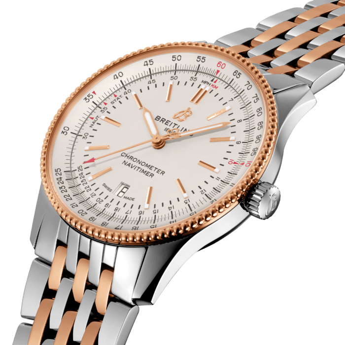  Shop Authentic Breitling Navitimer Automatic 41 White Dial Two Tone Steel Strap Watch for Men - U17326211G1U1 - Luxxuri