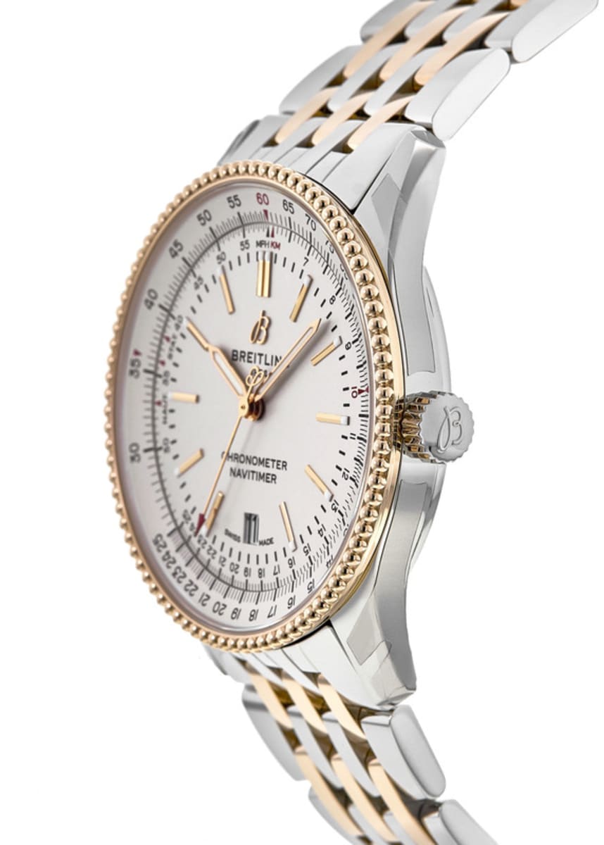  Shop Authentic Breitling Navitimer Automatic 41 White Dial Two Tone Steel Strap Watch for Men - U17326211G1U1 - Luxxuri