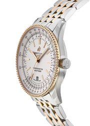  Shop Authentic Breitling Navitimer Automatic 41 White Dial Two Tone Steel Strap Watch for Men - U17326211G1U1 - Luxxuri