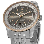  Shop Authentic Breitling Navitimer Automatic 41mm Grey Dial Silver Steel Strap Mens Watch - U17326211M1A1 - Luxxuri