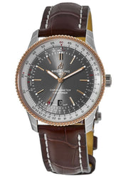  Shop Authentic Breitling Navitimer 1 Automatic 41mm Black Dial Brown Leather Strap Mens Watch - U17326211M1P1 - Luxxuri