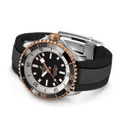  Shop Authentic Breitling Superocean Automatic 42mm 18K Red Gold & Black Dial Black Rubber Strap Watch for Men - U17375211B1S1 - Luxxuri