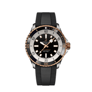  Shop Authentic Breitling Superocean Automatic 42mm 18K Red Gold & Black Dial Black Rubber Strap Watch for Men - U17375211B1S1 - Luxxuri