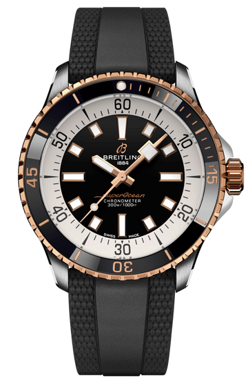  Shop Authentic Breitling Superocean Automatic 42 Black Dial Black Rubber Strap Watch for Men - U17375211B1S1 - Luxxuri