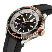  Shop Authentic Breitling Superocean Automatic 42mm 18K Red Gold & Black Dial Black Rubber Strap Watch for Men - U17375211B1S1 - Luxxuri