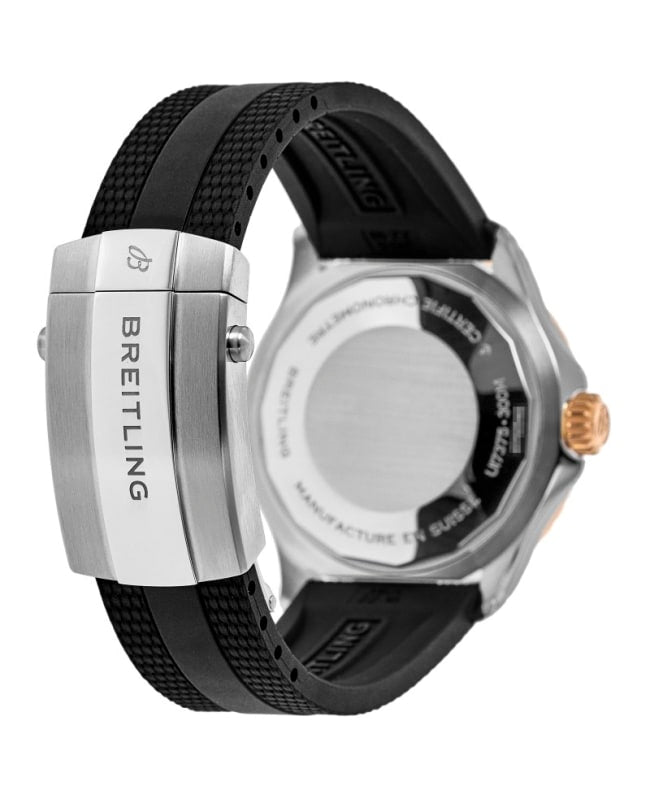  Shop Authentic Breitling Superocean Automatic 42mm 18K Red Gold & Black Dial Black Rubber Strap Watch for Men - U17375211B1S1 - Luxxuri