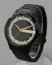  Shop Authentic Armani Exchange Hampton Chronograph Black Dial Black Steel Strap Watch For Men - AX2192 - Luxxuri