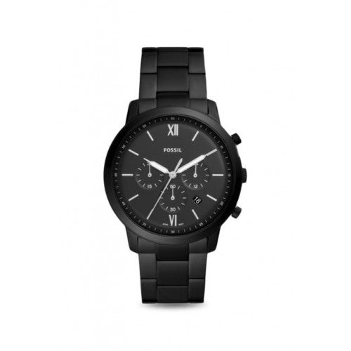  Shop Authentic Fossil Neutra Chronograph Black Dial Black Steel Strap Watch for Men - FS5474 - Luxxuri