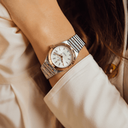  Shop Authentic Breitling Chronomat 32 White Dial Two Tone Steel Strap Watch for Women - U77310101A1U1 - Luxxuri