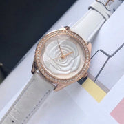  Shop Authentic Guess Mini Rose Diamonds White Dial White Leather Strap Watch For Women - U85142l3 - Luxxuri