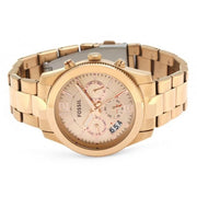  Shop Authentic Fossil Boyfriend Multifunction Rose Gold Dial Rose Gold Steel Strap Watch for Women - ES3885 - Luxxuri