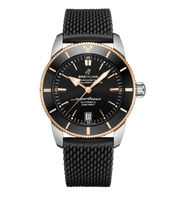  Shop Authentic Breitling Superocean Heritage II B20 42mm Black Dial Black Mesh Bracelet Mens Watch - UB2010121B1S1 - Luxxuri