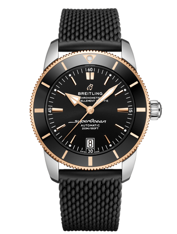  Shop Authentic Breitling Superocean Heritage II B20 42mm Black Dial Black Mesh Bracelet Mens Watch - UB2010121B1S1 - Luxxuri