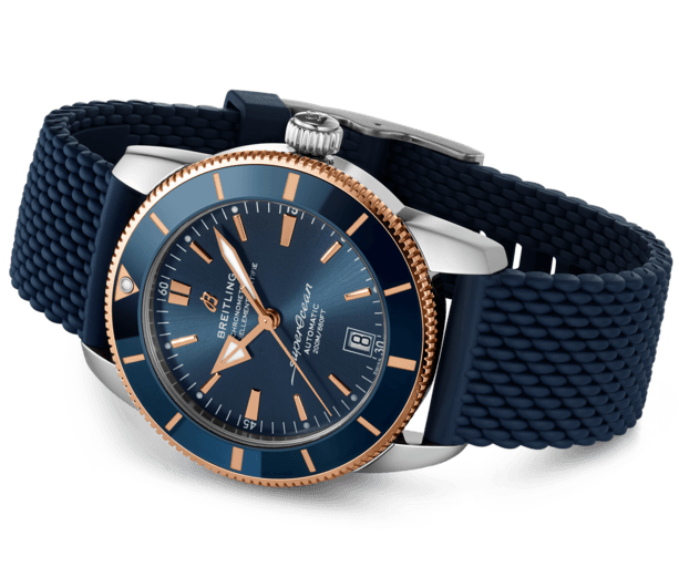 Shop Authentic Breitling Superocean Heritage B20 Automatic 42 Blue Dial Blue Mesh Bracelet Watch for Men - UB2010161C1S1 - Luxxuri