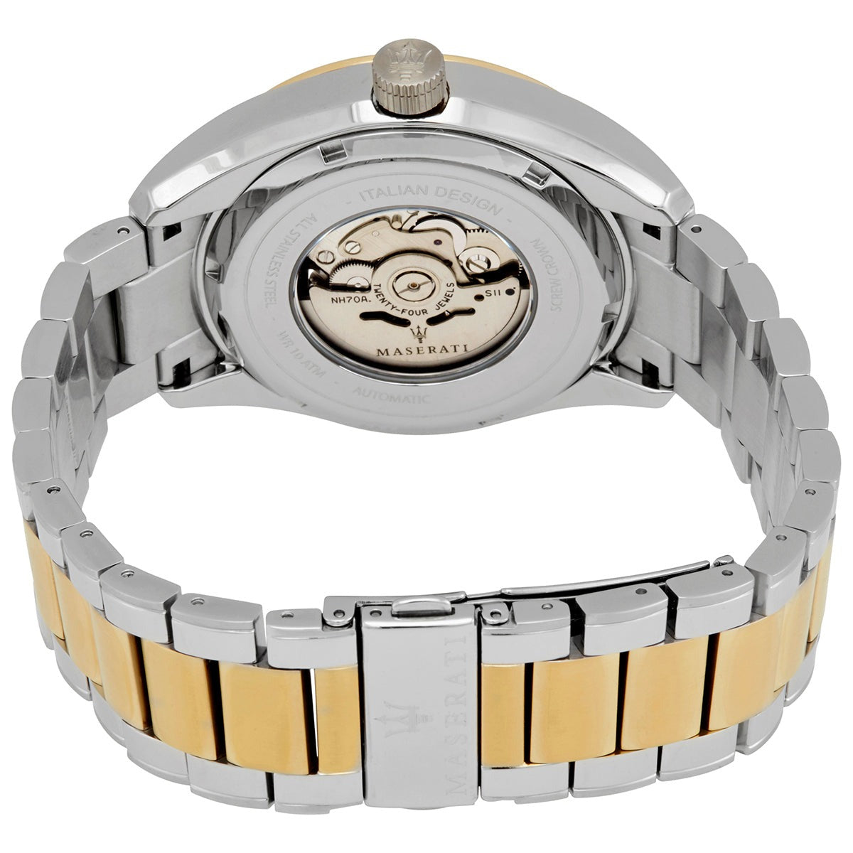  Shop Authentic Maserati Traguardo Automatic White Skeleton Dial Two Tone Steel Strap Watch For Men - R8823112003 - Luxxuri