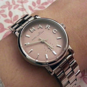  Shop Authentic Marc Jacobs Baker Pink Dial Silver Steel Strap Watch for Women - MBM3283 - Luxxuri