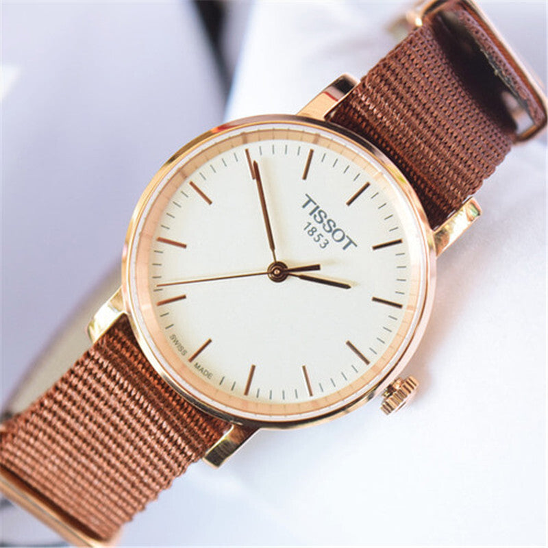  Shop Authentic Tissot Everytime Desire White Dial Maroon NATO Strap Watch for Women - T109.210.37.031.00 - Luxxuri