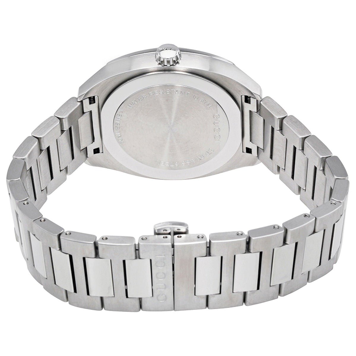  Shop Authentic Gucci G Timeless GG2570 Silver Dial Silver Steel Strap Watch For Men - YA142402 - Luxxuri
