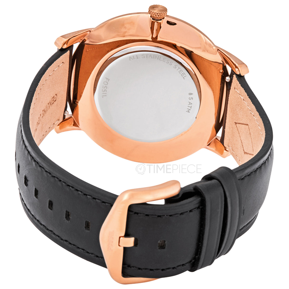  Shop Authentic Fossil The Minimalist Black Dial Black Leather Strap Watch for Men - FS5376 - Luxxuri