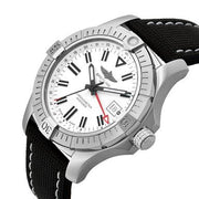  Shop Authentic Breitling Avenger Automatic GMT 43 White Dial Black Nylon Strap Watch for Men - A32397101A1X1 - Luxxuri