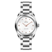  Shop Authentic Omega Seamaster Aqua Terra Quartz Diamond Silver Dial Silver Steel Strap Watch for Women - 220.10.28.60.54.001 - Luxxuri