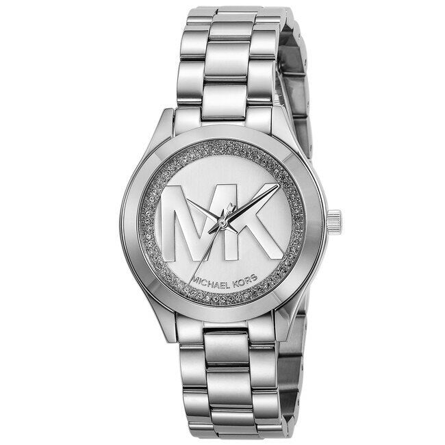  Shop Authentic Michael Kors Mini Slim Runway Silver Dial Silver Steel Strap Watch for Women - MK3548 - Luxxuri