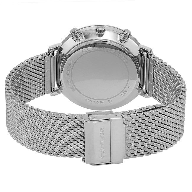  Shop Authentic Michael Kors Jaryn Silver Dial Silver Mesh Bracelet Watch for Men - MK8541 - Luxxuri