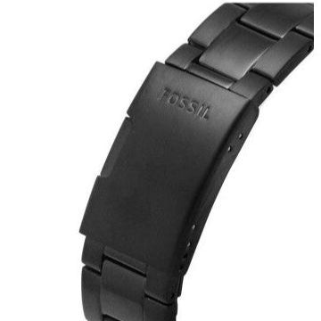  Shop Authentic Fossil Townsman Automatic Skeleton Black Dial Black Steel Strap Watch for Men - ME3197 - Luxxuri