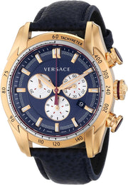 Shop Authentic Versace V-Ray Blue Chronograph Blue Dial Blue Leather Strap Watch for Men - VDB030014 - Luxxuri