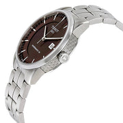  Shop Authentic Tissot Luxury Powermatic 80 Brown Dial Silver Steel Strap Watch For Men - T086.407.11.291.00 - Luxxuri