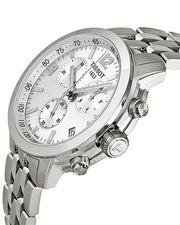  Shop Authentic Tissot PRC 200 Chronograph Quartz Silver Dial Silver Steel Strap Watch For Men - T055.417.11.037.00 - Luxxuri