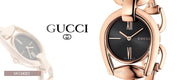 Shop Authentic Gucci Horsebit Collection Black Dial Rose Gold Steel Strap Watch For Women - YA139507 - Luxxuri