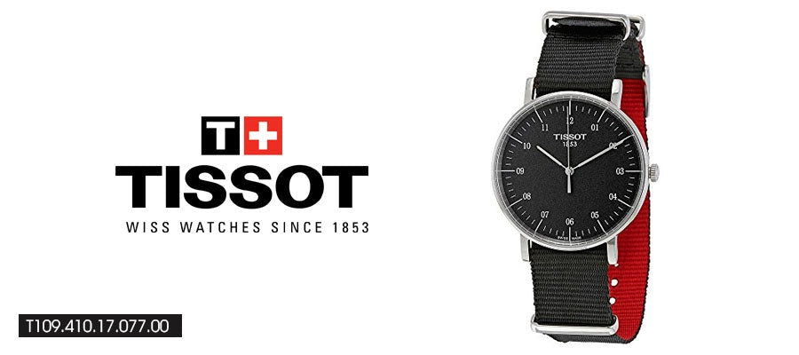  Shop Authentic Tissot Everytime Medium Black Dial Black NATO Strap Watch For Men - T109.410.17.077.00 - Luxxuri