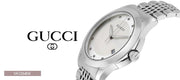  Shop Authentic Gucci G Timeless Diamonds Silver Dial Silver Steel Strap Watch For Men - YA126404 - Luxxuri
