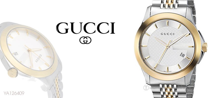  Shop Authentic Gucci G Timeless Silver Dial Two Tone Steel Strap Watch For Men - YA126409 - Luxxuri