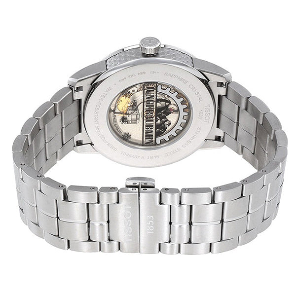  Shop Authentic Tissot Luxury Powermatic 80 Anthracite Grey Dial Silver Steel Strap Watch For Men - T086.407.11.061.10 - Luxxuri
