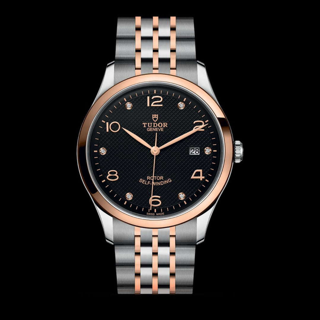  Shop Authentic Tudor 1926 Automatic Diamonds Black Dial Two Tone Steel Strap Watch for Men - M91651-0004 - Luxxuri