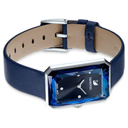  Shop Authentic Swarovski Uptown Crystal Blue Dial Blue Leather Strap Watch for Women - 5547713 - Luxxuri