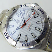 Shop Authentic Tag Heuer Aquaracer White Dial Watch for Men - WAY2013.BA0927 - Luxxuri
