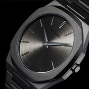 D1 Milano Ultra Thin Anthracite Gray Dial Gray Steel Strap Watch for Men - D1-UTBJ22
