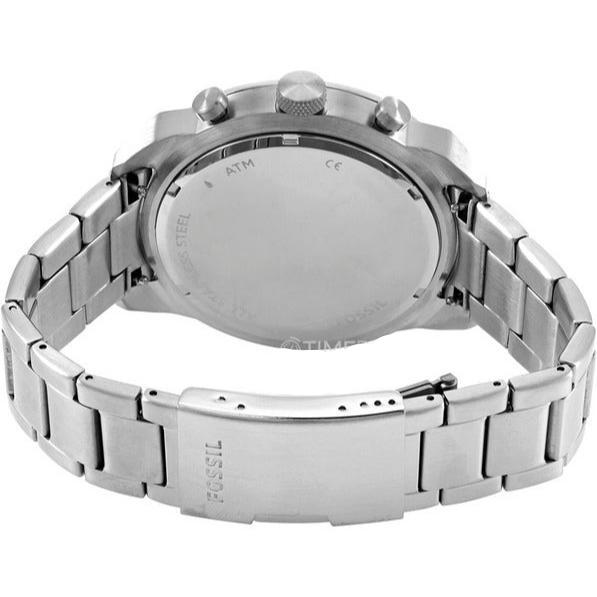  Shop Authentic Fossil Bronson Chronograph Black Dial Silver Steel Strap Watch for Men - FS5710 - Luxxuri
