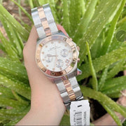  Shop Authentic Marc Jacobs Blade Chronograph Silver Dial Two Tone Steel Strap Watch for Women - MBM3178 - Luxxuri