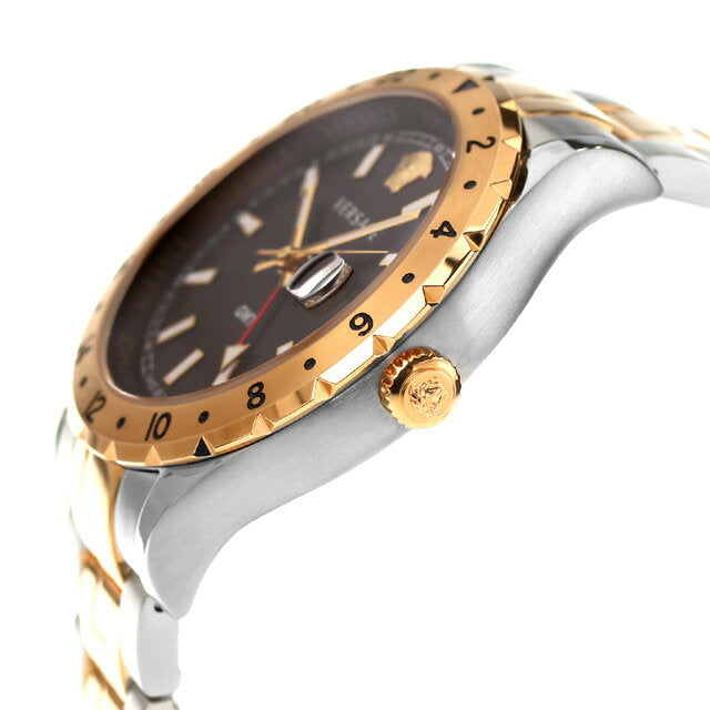  Shop Authentic Versace Hellenyium Quartz Brown Dial Two Tone Steel Strap Watch For Men - V11040015 - Luxxuri