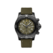  Shop Authentic Breitling Avenger Chronograph 45mm Green Dial Green Nylon Strap Watch for Men - V13317101L1X1 - Luxxuri
